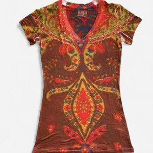 Freak Zoo Butterfly Studio Design Tie Dye Funky Artsy Colorful Abstract Tee